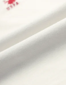 contrast collar pique polo shirt