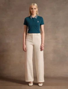 jacquard collar polo shirt