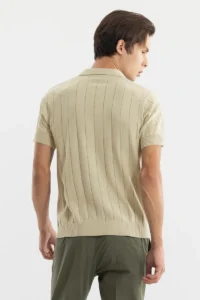 nordic beige polo t shirt