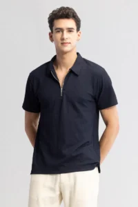 pinnacle navy polo t shirt