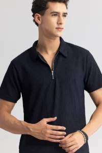 pinnacle navy polo t shirt