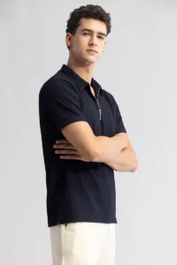 pinnacle navy polo t shirt