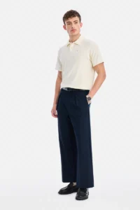 regular fit cream polo t shirt