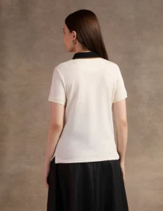 tipped placket polo shirt