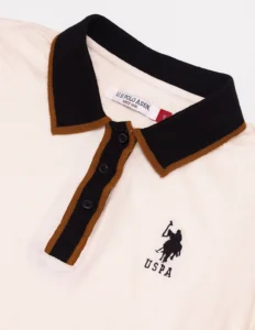 tipped placket polo shirt
