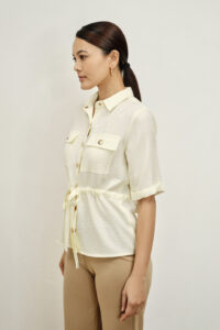 elin ecru white shirt