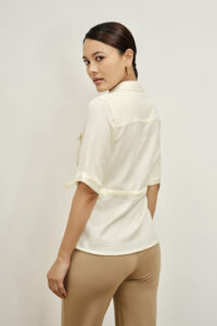 elin ecru white shirt