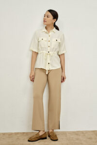 elin ecru white shirt