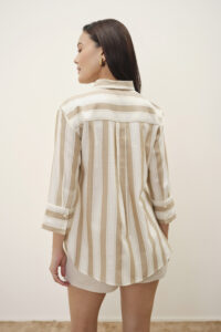 petula embroidered beige shirt